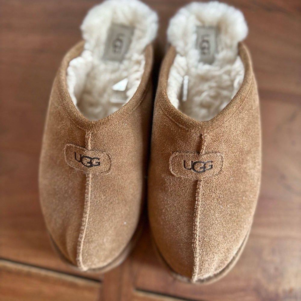 UGG Chestnut Suede Slippers